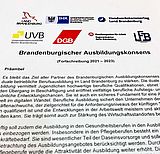Deckblatt Fortschreibung des Brandenburger Ausbildungskonsenses © Foto: MWAE