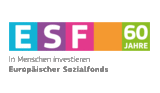 Logo 60 Jahre ESF © Grafik: Bundesregierung