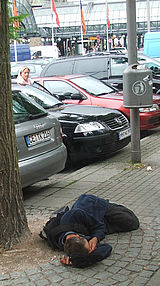 Obdachloser in Hamburg © Foto: Sylvia Krell