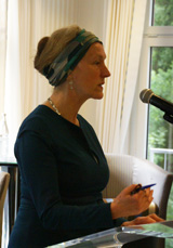 Ursula Klingmüller, Referatsleiterin im MASF, bei ihrem Vortrag © Foto: Elke Mocker (LASA)