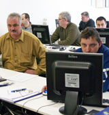 Bei einer Softwarschulung in einem Unternehmen © Foto: Elke Mocker (ILB)