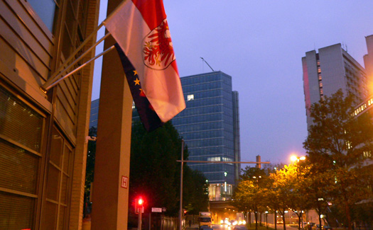 Der Eingangsbereich der Landesvertretung Brandenburg in Brüssel