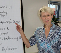 Ester Bauer, Zürich, erläutert das Kompetenzmanagementsystem aus der Schweiz.