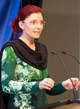 Diana Golze bei ihrer Rede auf der ESF-Jahrestagung © Foto: Leo Seidel