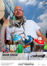 Maik Enge, Graffitikünstler © Foto: Andreas Franke